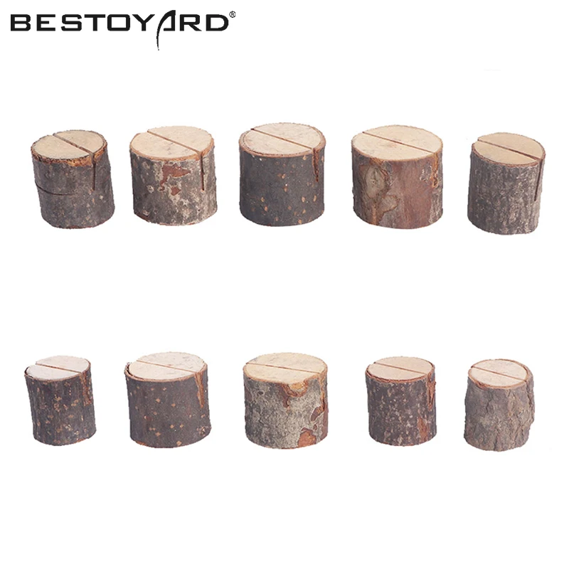 BESTOYARD 10 PCs Wooden Stump Shape Wedding Party Place Card Holder Stand Number Table Menu Picture Photo Clip Card Holder
BESTOYARD 10 PCs Wooden Stump Shape Wedding Party Place Card Holder Stand Number Table Menu Picture Photo Clip Card Holder