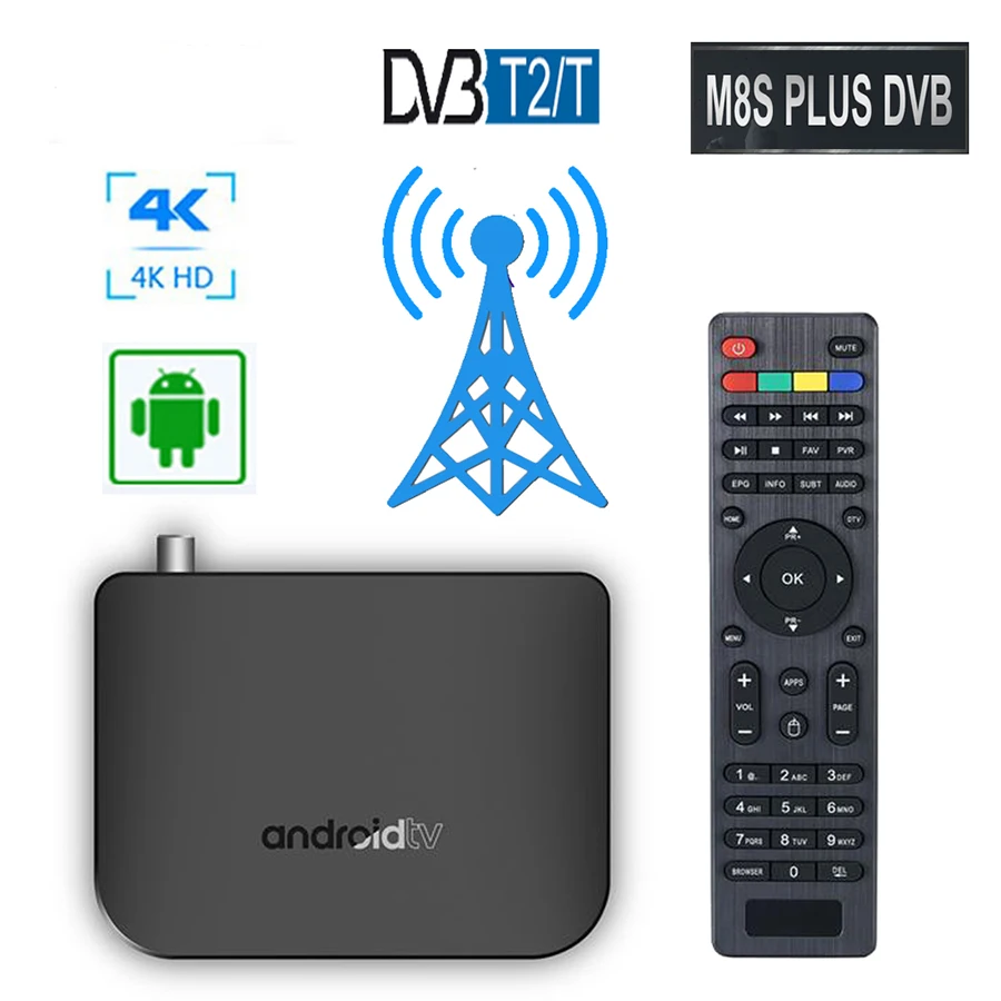 DVB Smart TV Box Android M8S PLUS DVB-T2/T DVB-S2X/S2/S Terrestrial Combo Amlogic S905D Quad Core 4K Media Player Home Theatre
DVB Smart TV Box Android M8S PLUS DVB-T2/T DVB-S2X/S2/S Terrestrial Combo Amlogic S905D Quad Core 4K Media Player Home Theatre