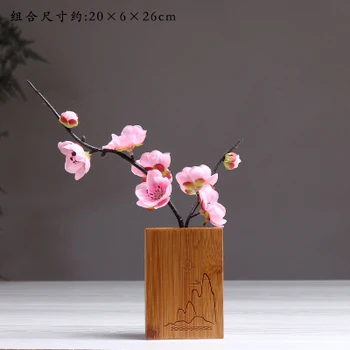Solid wood's study is decked out with new desks Small fresh artistic and artistic flower arrangement crea statue home decoration
Solid wood's study is decked out with new desks Small fresh artistic and artistic flower arrangement crea statue home decoration