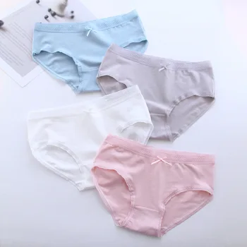 New 4pcs Teenage Underpants Seamless Underwear Young Girl Briefs Comfortable Cotton Panties Kids Underwear 981
New 4pcs Teenage Underpants Seamless Underwear Young Girl Briefs Comfortable Cotton Panties Kids Underwear 981