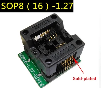 Narrow SOP8 to DIP8 Burner Jump ots16-1.27-03 Soic8 Small 8-foot Programming Base.
Narrow SOP8 to DIP8 Burner Jump ots16-1.27-03 Soic8 Small 8-foot Programming Base.