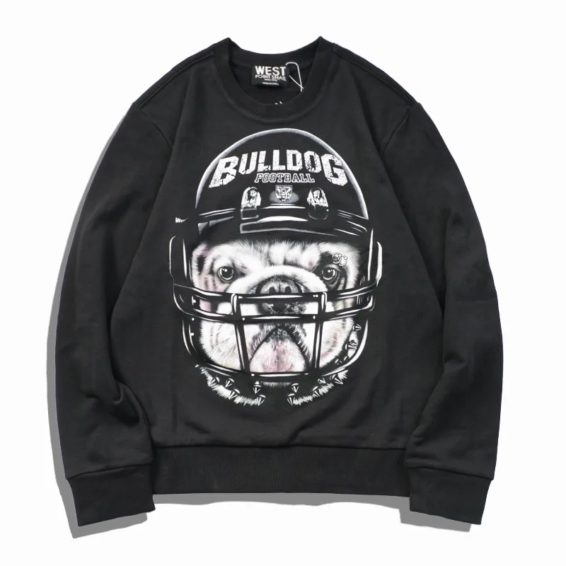 New 19ss luxury High Men bulldog head football Hoodies Hoody hooded Sweatshirts velvet Cotton Drake Thicken Fleece #d55
New 19ss luxury High Men bulldog head football Hoodies Hoody hooded Sweatshirts velvet Cotton Drake Thicken Fleece #d55