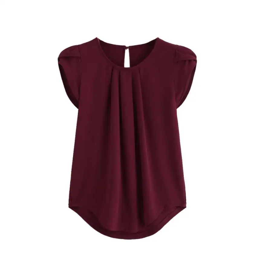 summer mujer de moda 2018 Women Chiffon Solid Pure Basic Soft Short Sleeve Button casualTops chemise femme bluzki damskie
summer mujer de moda 2018 Women Chiffon Solid Pure Basic Soft Short Sleeve Button casualTops chemise femme bluzki damskie