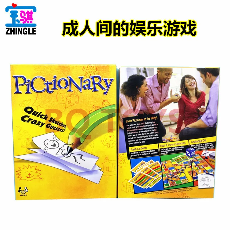 Adult party, leisure table games, large board, luxury version guess and draw Pictionary game French Russian English version
Adult party, leisure table games, large board, luxury version guess and draw Pictionary game French Russian English version