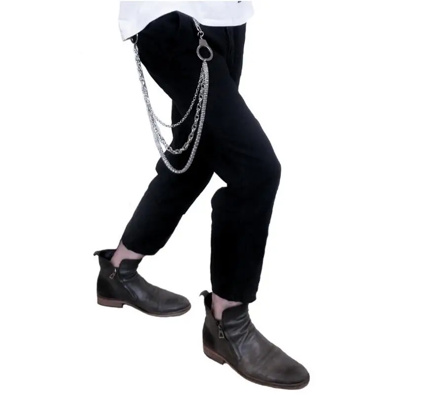 Fashion Punk Hip-hop Trendy Belt Waist Chain Multilayer Male Pants Chain Men Jeans Punk Silver Metal Pants Chains
Fashion Punk Hip-hop Trendy Belt Waist Chain Multilayer Male Pants Chain Men Jeans Punk Silver Metal Pants Chains