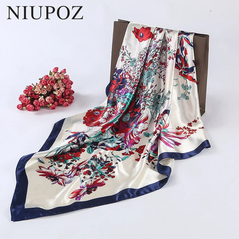 Fashion Design Square Silk Scarf Women Foulard Flower Bandana Ladies Shawl Hijab Elegant Headband Ring Scarf 90*90cm M207
Fashion Design Square Silk Scarf Women Foulard Flower Bandana Ladies Shawl Hijab Elegant Headband Ring Scarf 90*90cm M207