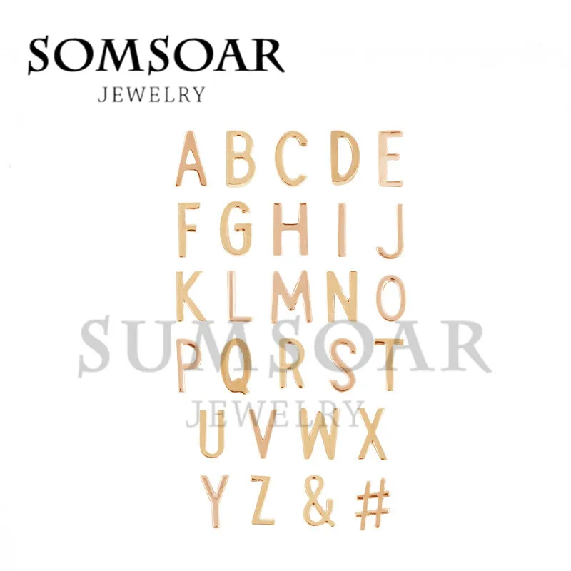 Somsoar Jewelry 26 Letter and & # DIY Charms Fit For Leather Wrappable Mesh Bracelet
Somsoar Jewelry 26 Letter and & # DIY Charms Fit For Leather Wrappable Mesh Bracelet