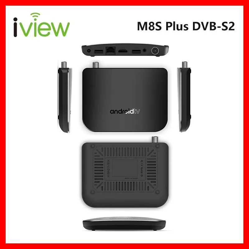 

M8S Plus DVB-S2 Android DVB-S2 Hybrid TV Box Amlogic S905D Quad Core 1GB RAM 8GB ROM Android 7.1 Built-in 2.4G WiFi set top box