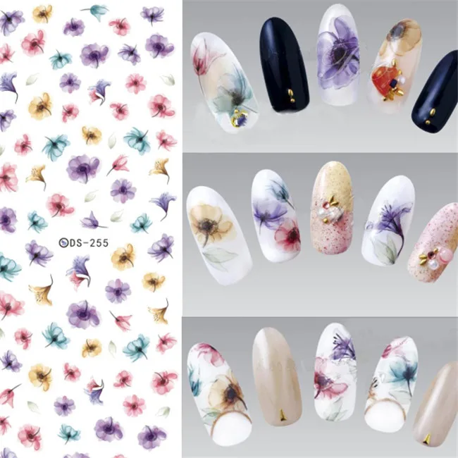 Colorful Nail Art Water Decals