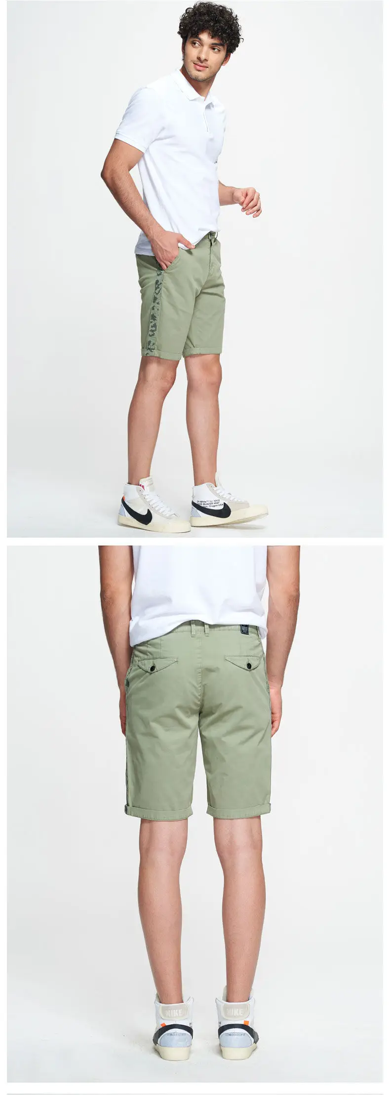 Casual Cotton Shorts Male Summer Quality Striped Travel Shorts Cargo Men Short Washed Pant Fashion Chinese Sprots Clothing Dress 05
