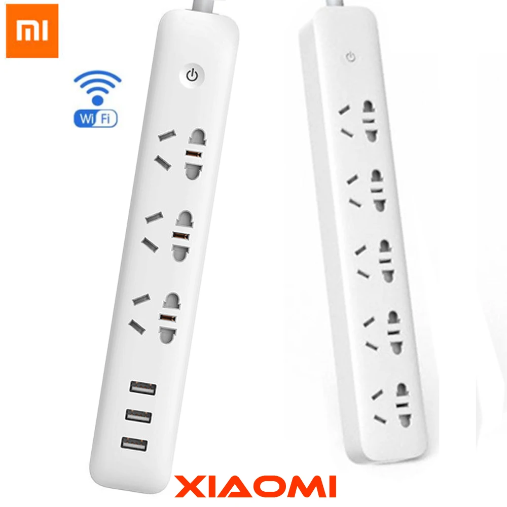Xiaomi Qingmi Mi Smart Home Power Strip Electrical Socket Wifi App Wireless Remote Control 3/5 Ports 3 USB Outlet Plug
Xiaomi Qingmi Mi Smart Home Power Strip Electrical Socket Wifi App Wireless Remote Control 3/5 Ports 3 USB Outlet Plug