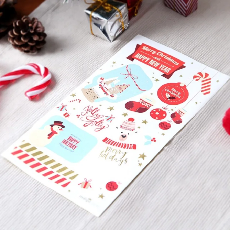 New 160 pcs 10sheets snow man polar bear Merry Christmas Stickers Paper gifts Label Scrapbooking Decoration Tag Adhesive Sticker
New 160 pcs 10sheets snow man polar bear Merry Christmas Stickers Paper gifts Label Scrapbooking Decoration Tag Adhesive Sticker