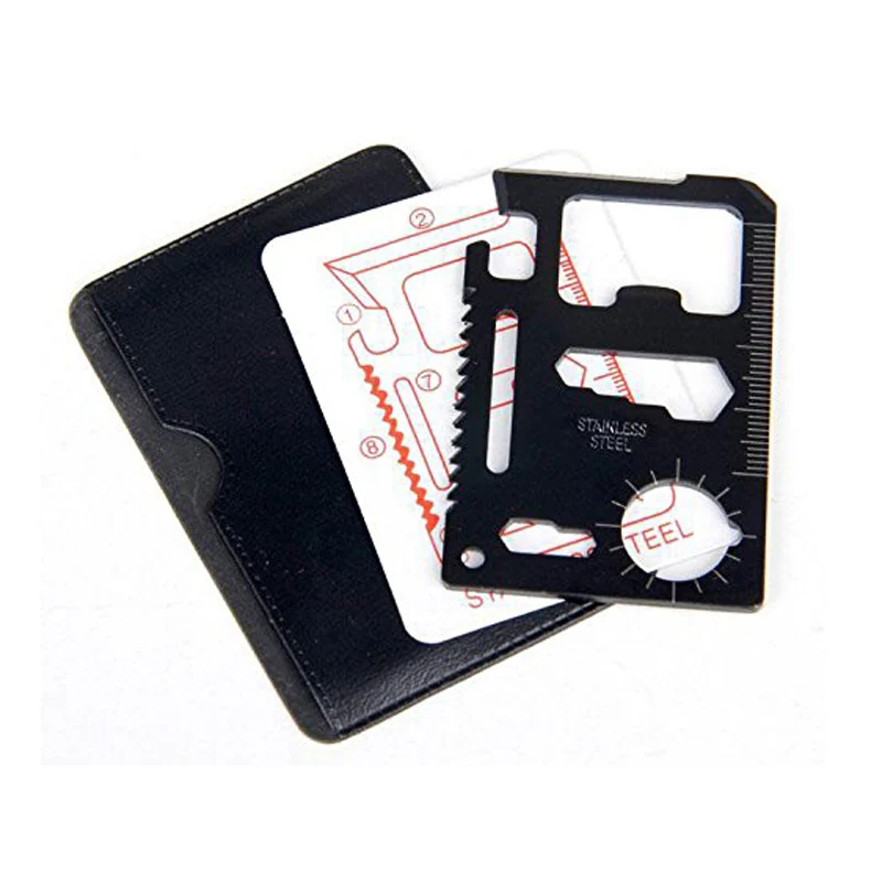 11 in 1 Credit Card Size Wallet Cutter Blade Stainless Steel Survival Multitool Utility Tool for Camping Hiking Survival TY
11 in 1 Credit Card Size Wallet Cutter Blade Stainless Steel Survival Multitool Utility Tool for Camping Hiking Survival TY