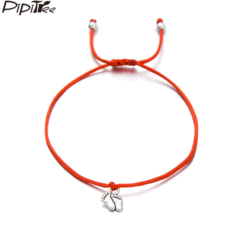 Pipitree Lovely Family Double Feet Charm Bracelets for Women Men Girls Kids Lovers Lucky Red String Bracelet Jewelry Gift
Pipitree Lovely Family Double Feet Charm Bracelets for Women Men Girls Kids Lovers Lucky Red String Bracelet Jewelry Gift