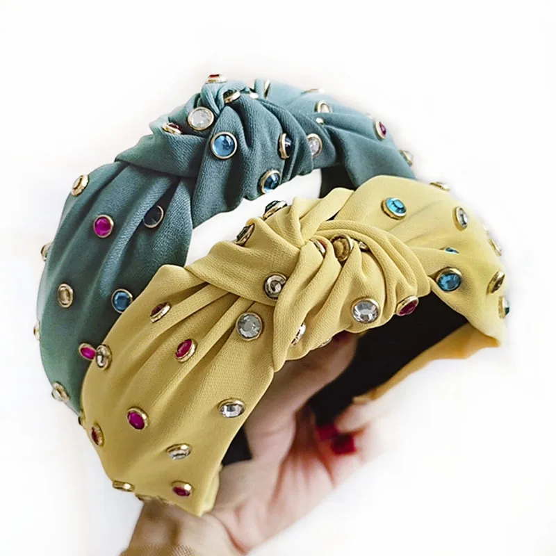Casual Multi color Rhinestones Women Hair bands Accessories Summer Boho Cotton Knotted Headbands For ladies Hoop Drop Shipping
Casual Multi color Rhinestones Women Hair bands Accessories Summer Boho Cotton Knotted Headbands For ladies Hoop Drop Shipping