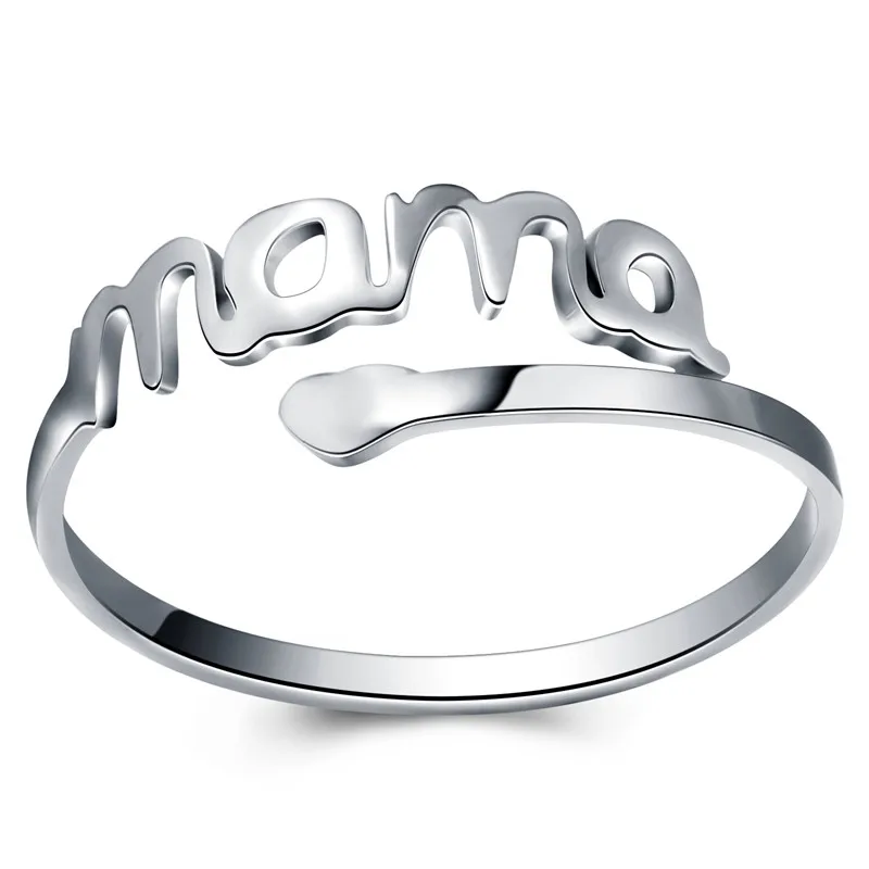 Trendy Silver Stainless Steel Ring Fashion Female Mama Letter Cuff Rings Love Mom Jewelry Rings for Women Birthday Gifts
Trendy Silver Stainless Steel Ring Fashion Female Mama Letter Cuff Rings Love Mom Jewelry Rings for Women Birthday Gifts