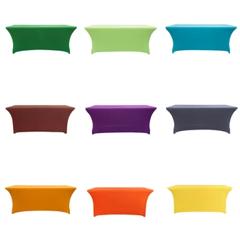 1pc Rectangular Stretch Spandex Table Cover Fitted Tablecloth for Wedding Party Event Hotel Banquet Decoration Bridal Shower
1pc Rectangular Stretch Spandex Table Cover Fitted Tablecloth for Wedding Party Event Hotel Banquet Decoration Bridal Shower