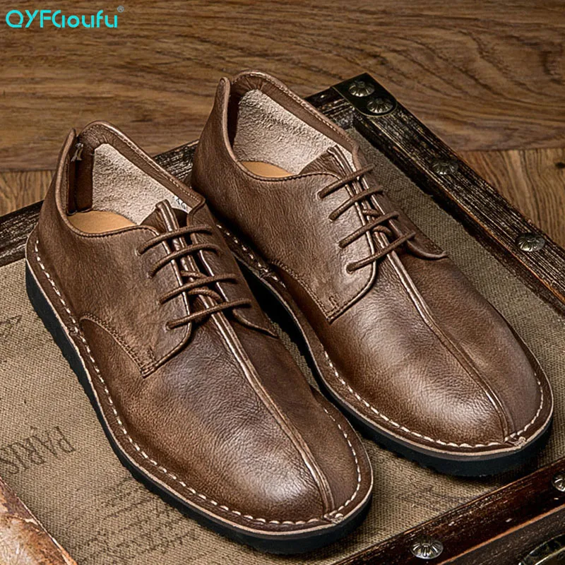 QYFCIOUFU 2019 New Fashion Spring Autumn Men Genuine Leather Shoes Vintage Men Dress Shoes Classic Lace-up Male Business Shoes
QYFCIOUFU 2019 New Fashion Spring Autumn Men Genuine Leather Shoes Vintage Men Dress Shoes Classic Lace-up Male Business Shoes