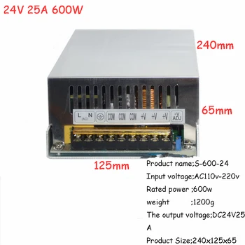 DC Power Supply 24V Led Driver Transformer 110V 220V AC to DC24V Power Adapter for strip lamp CNC CCTV 3D Printer AV TV
DC Power Supply 24V Led Driver Transformer 110V 220V AC to DC24V Power Adapter for strip lamp CNC CCTV 3D Printer AV TV