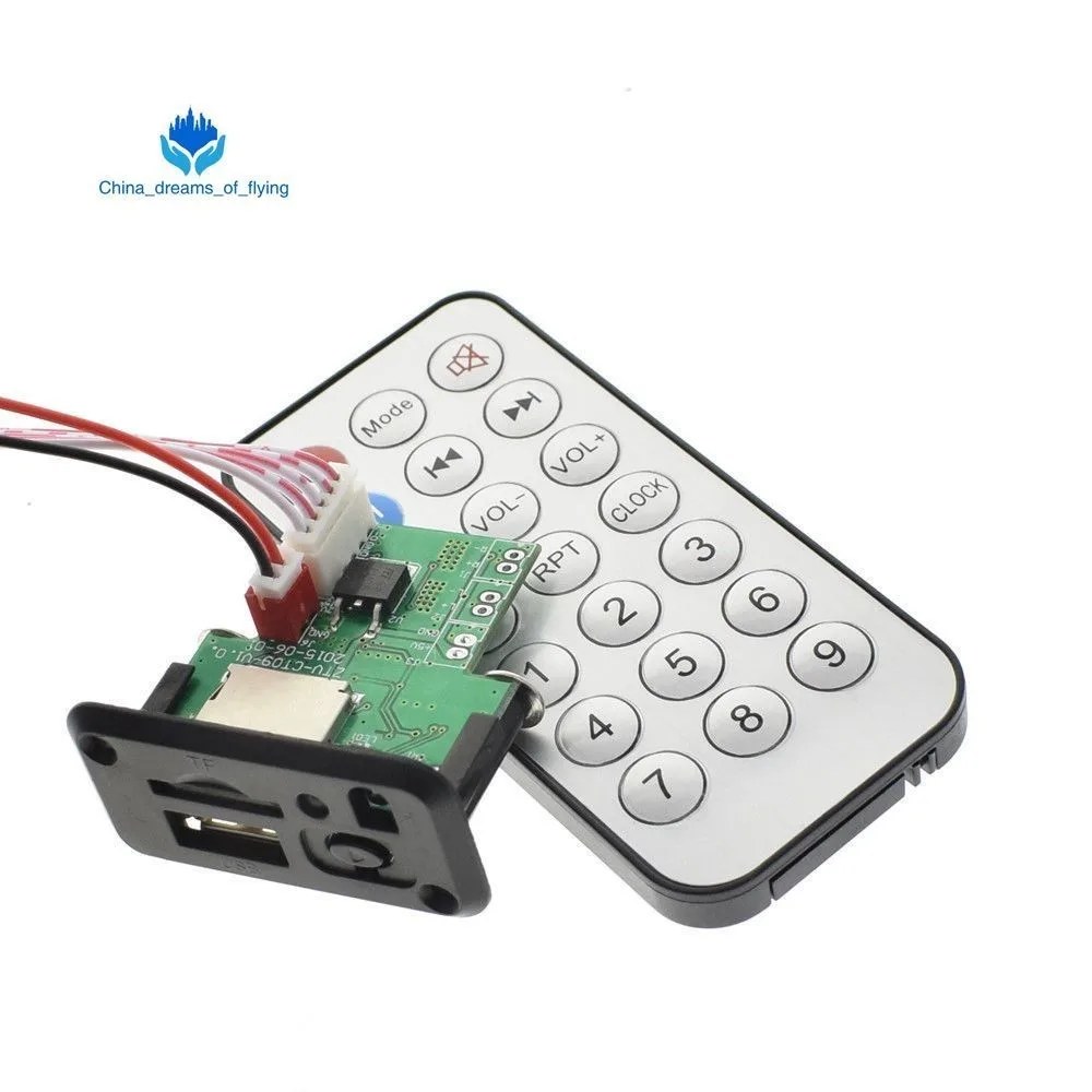 5V MP3 Decoder Board 3W*2 Decoding Module MP3 WAV U disk TF Card USB Amplifier Speaker Audio Board With Remote Control Wire
5V MP3 Decoder Board 3W*2 Decoding Module MP3 WAV U disk TF Card USB Amplifier Speaker Audio Board With Remote Control Wire