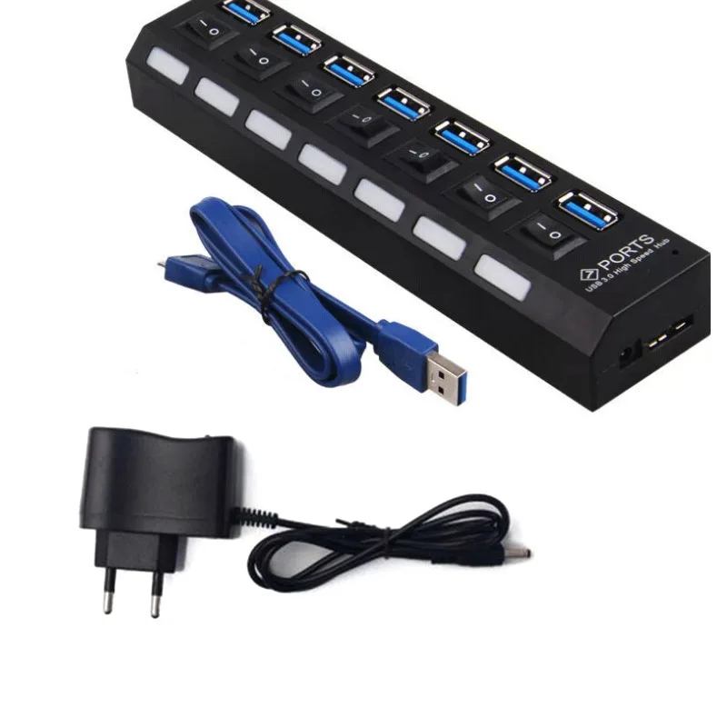 NEW USB 3.0 Super Speed 5Gbps 7 Ports USB 3.0 USB Splitter With On / Off Switch Platoon insert for Computer Peripherals
NEW USB 3.0 Super Speed 5Gbps 7 Ports USB 3.0 USB Splitter With On / Off Switch Platoon insert for Computer Peripherals