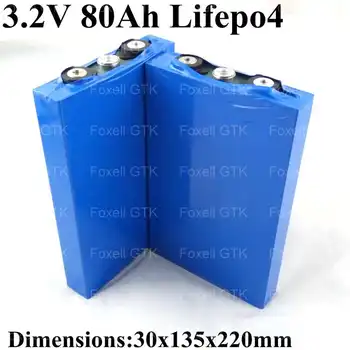 8pcs Fast Express ship GTK 80Ah lifepo4 battery cell 3.2v high 200A for 8s 24v battery pack EV electric car power system energy
8pcs Fast Express ship GTK 80Ah lifepo4 battery cell 3.2v high 200A for 8s 24v battery pack EV electric car power system energy