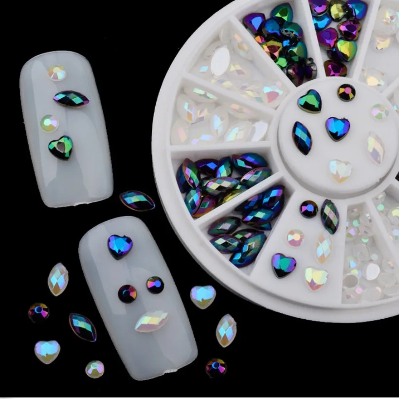 1 Wheel White AB Black Glitter Nail Rhinestones Pearls Wheel Round Heart Shape Acrylic Flat Back Charm Nail Art Decorations
1 Wheel White AB Black Glitter Nail Rhinestones Pearls Wheel Round Heart Shape Acrylic Flat Back Charm Nail Art Decorations