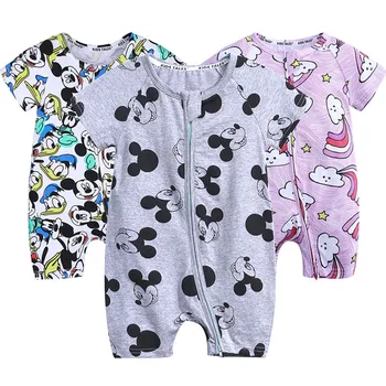 2020 Summer Baby Mickey Romper Short Sleeve Cotton Infant Jumpsuit Cartoon Print Toddler Rompers Newborn Boys Girls Clothes
2020 Summer Baby Mickey Romper Short Sleeve Cotton Infant Jumpsuit Cartoon Print Toddler Rompers Newborn Boys Girls Clothes