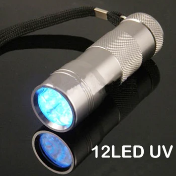 100pcs/lot 12 LED UV Flashlight 395nm Ultra Violet Light UV Torch Blacklight UV Lamp
100pcs/lot 12 LED UV Flashlight 395nm Ultra Violet Light UV Torch Blacklight UV Lamp