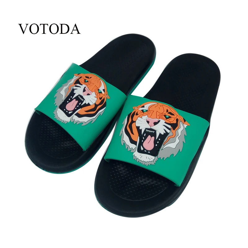 VOTODA Summer Men's Fashion Tiger Slippers Men EVA Good Elasticity Beach Flat Flip Flops Animal Cartoon Home Slides Casual Shoes
VOTODA Summer Men's Fashion Tiger Slippers Men EVA Good Elasticity Beach Flat Flip Flops Animal Cartoon Home Slides Casual Shoes