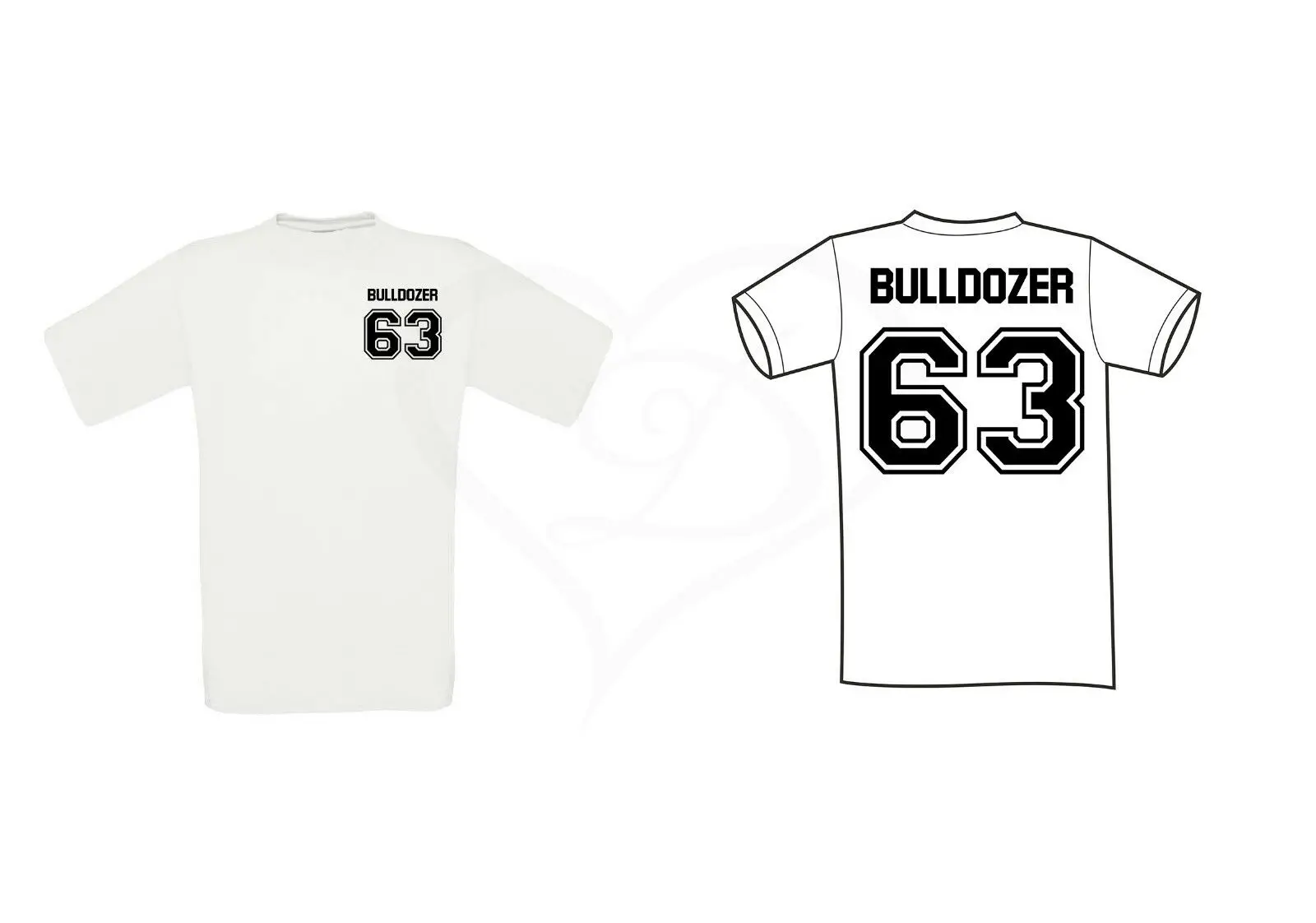 T-Shirt Bulldozer T-Shirt Shirt Customizable Number Bud Spencer Double Side 2019 Short Sleeve Cotton Man Basic T Shirt
T-Shirt Bulldozer T-Shirt Shirt Customizable Number Bud Spencer Double Side 2019 Short Sleeve Cotton Man Basic T Shirt