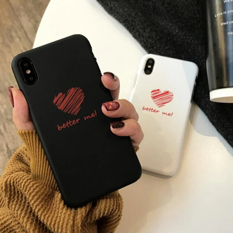 Love Heart Better Me Lovers Black White PC Hard Plastic Phone Case Cover Fundas Coque For iphone 6 S 7 7Plus 6S 6Plus 8 8Plus X
Love Heart Better Me Lovers Black White PC Hard Plastic Phone Case Cover Fundas Coque For iphone 6 S 7 7Plus 6S 6Plus 8 8Plus X