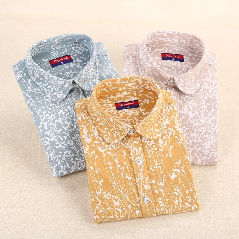 Dioufond Flannel Shirts Women Autumn Winter Blouses Casual Floral Tops Long Sleeve Clothes Plus Size Blusas Warm Female Shirt
Dioufond Flannel Shirts Women Autumn Winter Blouses Casual Floral Tops Long Sleeve Clothes Plus Size Blusas Warm Female Shirt