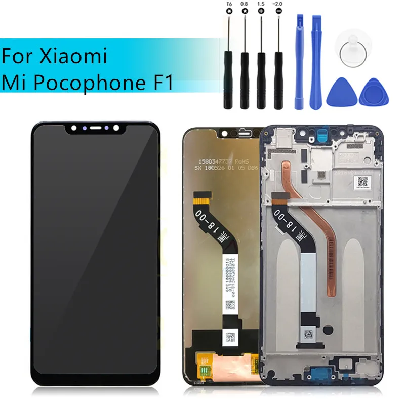ЖК-дисплей с сенсорным экраном и дигитайзером в сборе для Xiaomi poco F1 xiaomi mi Pocophone