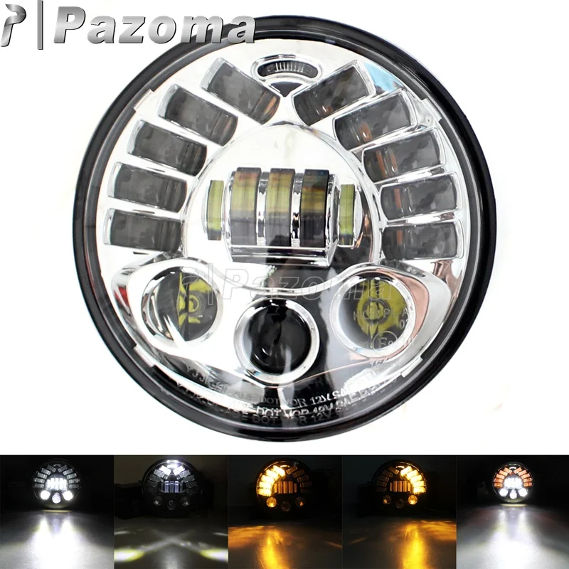 Chrome 7 inch LED Headlight High Low Beam Headlamp for Jeep Wrangler Unlimited JK 4 Door Hummer For Harley Touring Softail
Chrome 7 inch LED Headlight High Low Beam Headlamp for Jeep Wrangler Unlimited JK 4 Door Hummer For Harley Touring Softail