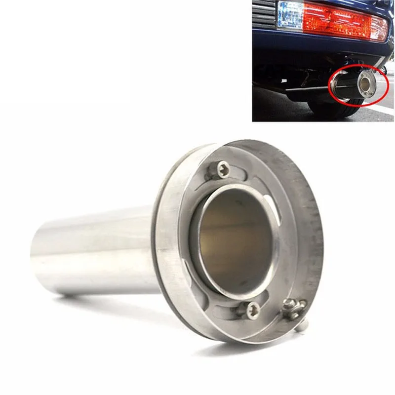 Adjustable 98mm 4'' Car Stainless Chrome Exhaust Muffler Silencer Noise Sound Eliminator Universal Exhaust Parts Car Accessories
Adjustable 98mm 4'' Car Stainless Chrome Exhaust Muffler Silencer Noise Sound Eliminator Universal Exhaust Parts Car Accessories