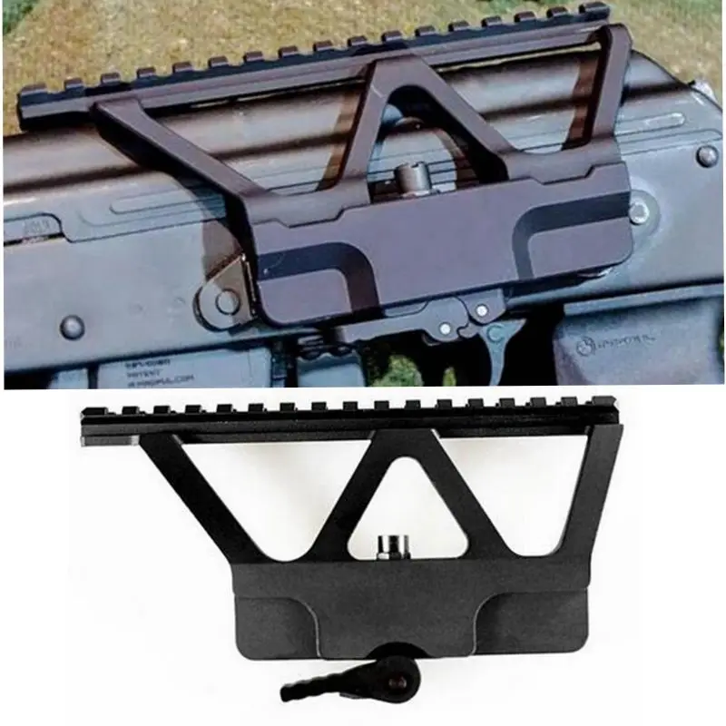 Tactical Quick Detach QD AK Gun Side Rail Scope Mount with Picatinny Side Rail Mounting For AK 47 AK 74 Black Free Shipping
Tactical Quick Detach QD AK Gun Side Rail Scope Mount with Picatinny Side Rail Mounting For AK 47 AK 74 Black Free Shipping