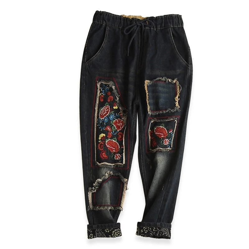 2017 Ethnic Style Jeans Harem Pants Women Trousers Casual Plus Size Loose Vintage Denim Pants High Waist Jeans Women Vaqueros Y2
2017 Ethnic Style Jeans Harem Pants Women Trousers Casual Plus Size Loose Vintage Denim Pants High Waist Jeans Women Vaqueros Y2