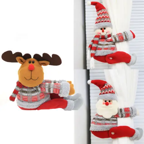 2018 Merry Christmas New Home Curtain buckle Curtain Clip Santa Claus Moose Snowman Buckle Tieback Xmas Party Living Room Tool
2018 Merry Christmas New Home Curtain buckle Curtain Clip Santa Claus Moose Snowman Buckle Tieback Xmas Party Living Room Tool