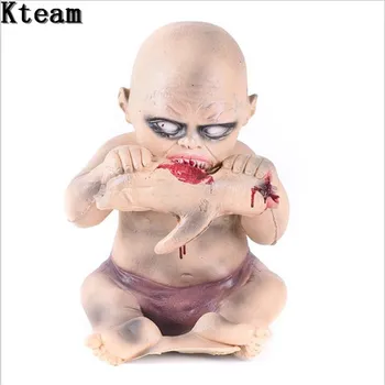 

Hot Sale 2018 Horror Halloween Decoration Creepy Zombie Ghost Scary Bloody Full Body Zombie Escape for Haunted House Bar Props