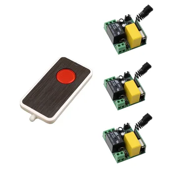 Input AC 220V Output 220V Wireless Remote Control Switch System 1CH 10A Relay Module Receiver + Transmitter 315/433Mhz
Input AC 220V Output 220V Wireless Remote Control Switch System 1CH 10A Relay Module Receiver + Transmitter 315/433Mhz