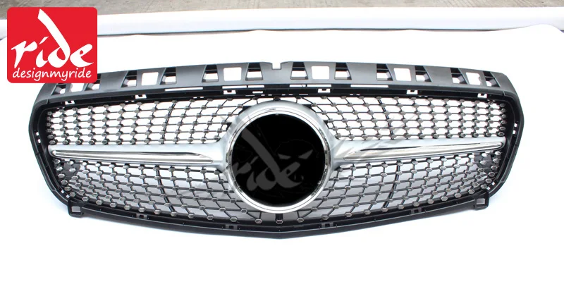 W176 Алмазная Передняя решетка для Mercedes Benz A CLASS A180 A200 A250 A300 A45 2013 2015 авто гоночный