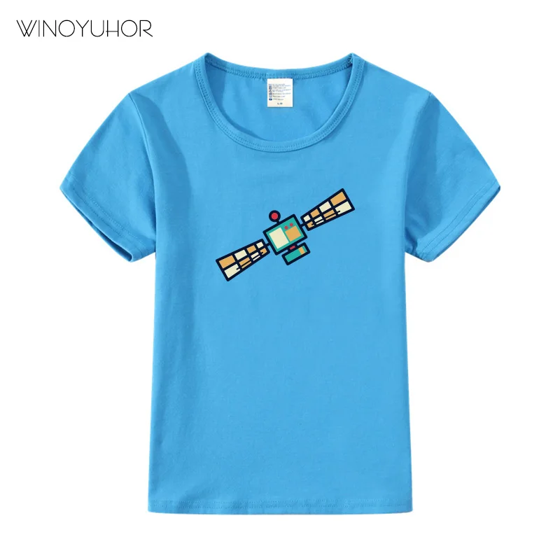 Funny Artificial Satellite Space T Shirt Children 2023 New Summer Boys Girls Tees T-Shirts Baby Cool Print Tee Tops
Funny Artificial Satellite Space T Shirt Children 2023 New Summer Boys Girls Tees T-Shirts Baby Cool Print Tee Tops