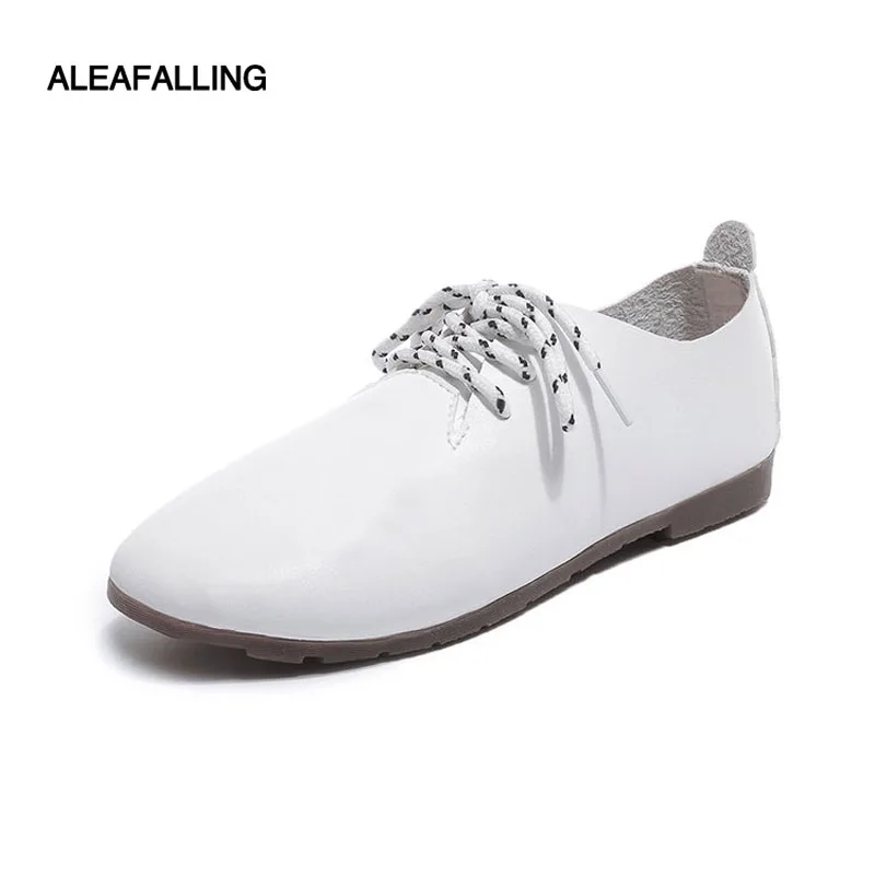 Aleafalling Autumn women sneakers girl's oxford shoes flats shoes women leather cute lace up boat shoes round toe flats FL27
Aleafalling Autumn women sneakers girl's oxford shoes flats shoes women leather cute lace up boat shoes round toe flats FL27
