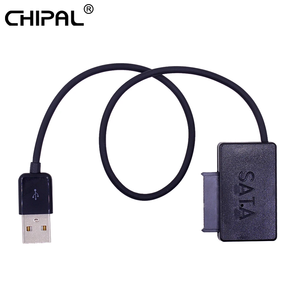 CHIPAL USB 2.0 to 7+6 13Pin Slimline SATA II Cable with LED Indicator for Notebook's ODD DVD-ROM for HDD Caddy Drive Adapter
CHIPAL USB 2.0 to 7+6 13Pin Slimline SATA II Cable with LED Indicator for Notebook's ODD DVD-ROM for HDD Caddy Drive Adapter