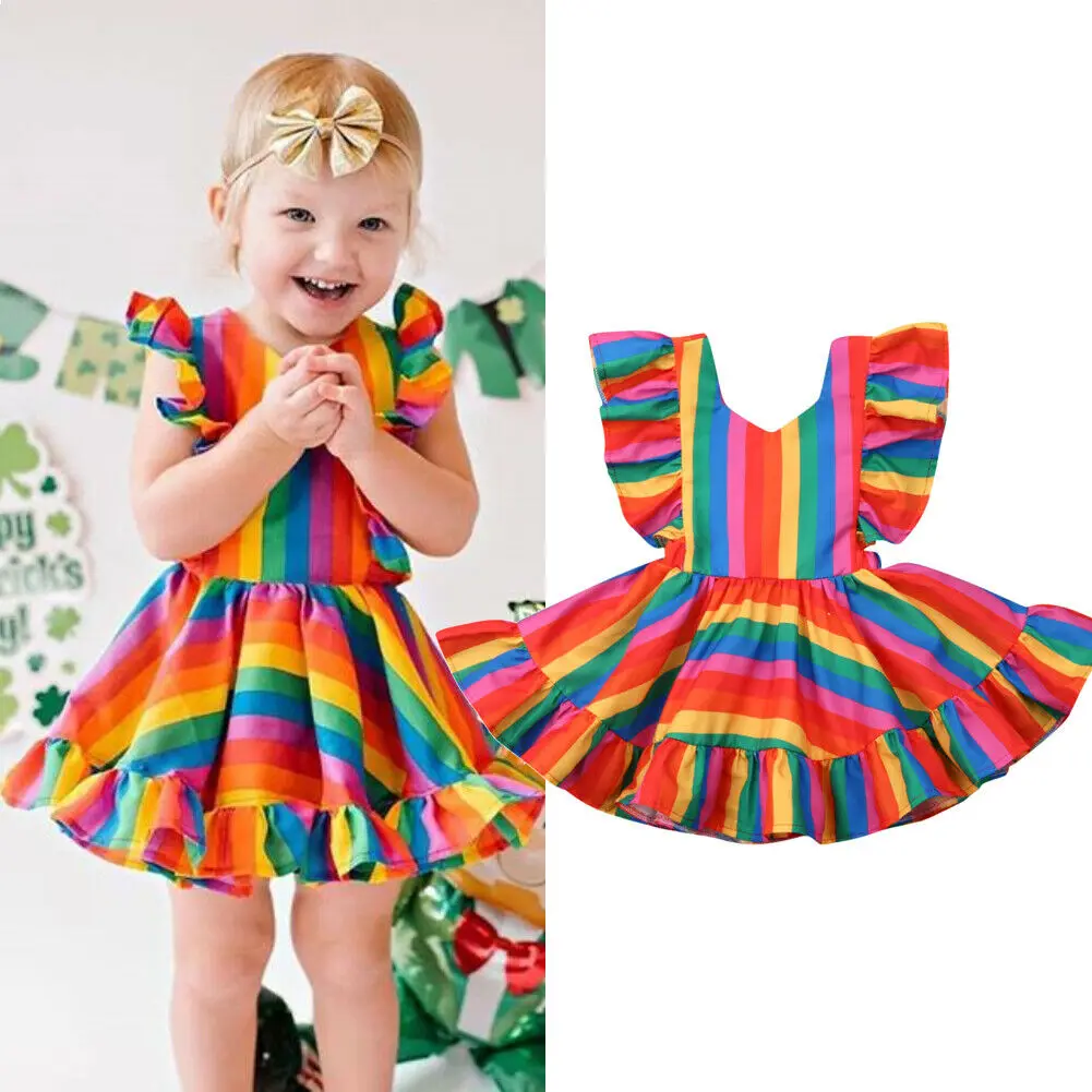 Pudcoco 2019 Summer Sweet Kids Baby Girl Rainbow Dress Ruffle Sleeveless Princess Striped Cute Sundress
Pudcoco 2019 Summer Sweet Kids Baby Girl Rainbow Dress Ruffle Sleeveless Princess Striped Cute Sundress