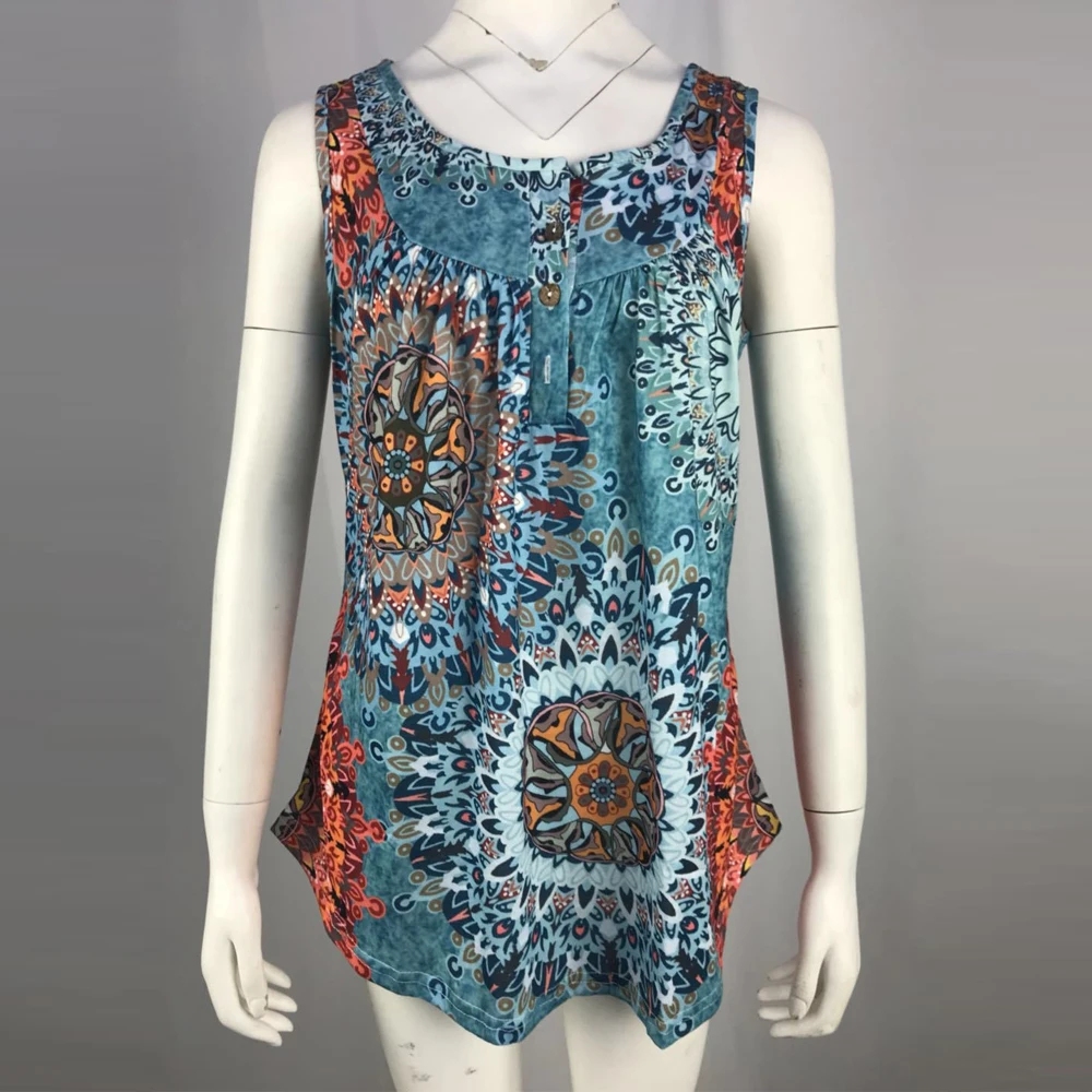 Plus Size S-5XL Women Boho Floral Print Blouse Shirt Fashion Front Button Blouse Shirts 2019 Sleeveless Loose Cami Tee Tops New
Plus Size S-5XL Women Boho Floral Print Blouse Shirt Fashion Front Button Blouse Shirts 2019 Sleeveless Loose Cami Tee Tops New