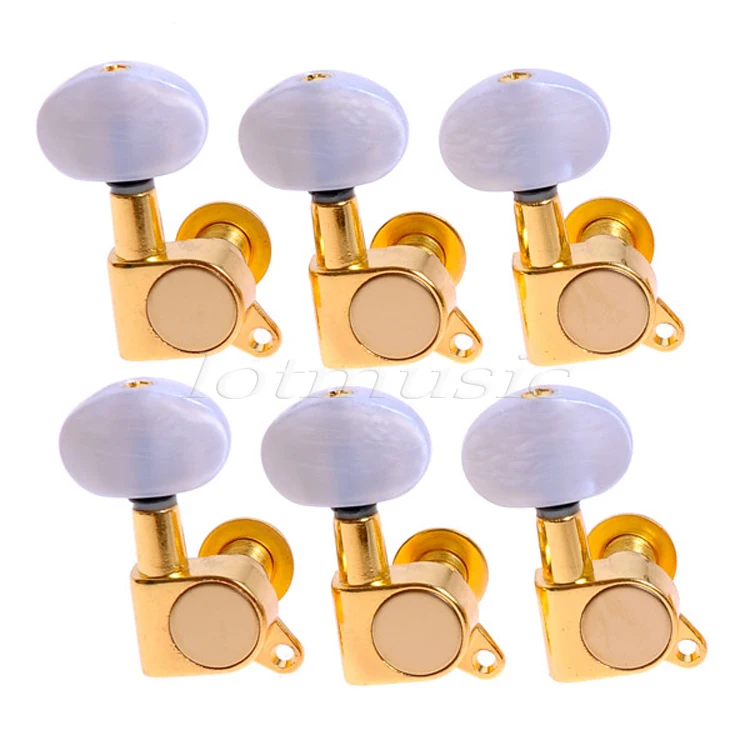 Guitar Tuning PegsTuners 6R Machine Heads Keys Silver Chrome Gold for Electric Acoustic Guitar Parts
Guitar Tuning PegsTuners 6R Machine Heads Keys Silver Chrome Gold for Electric Acoustic Guitar Parts