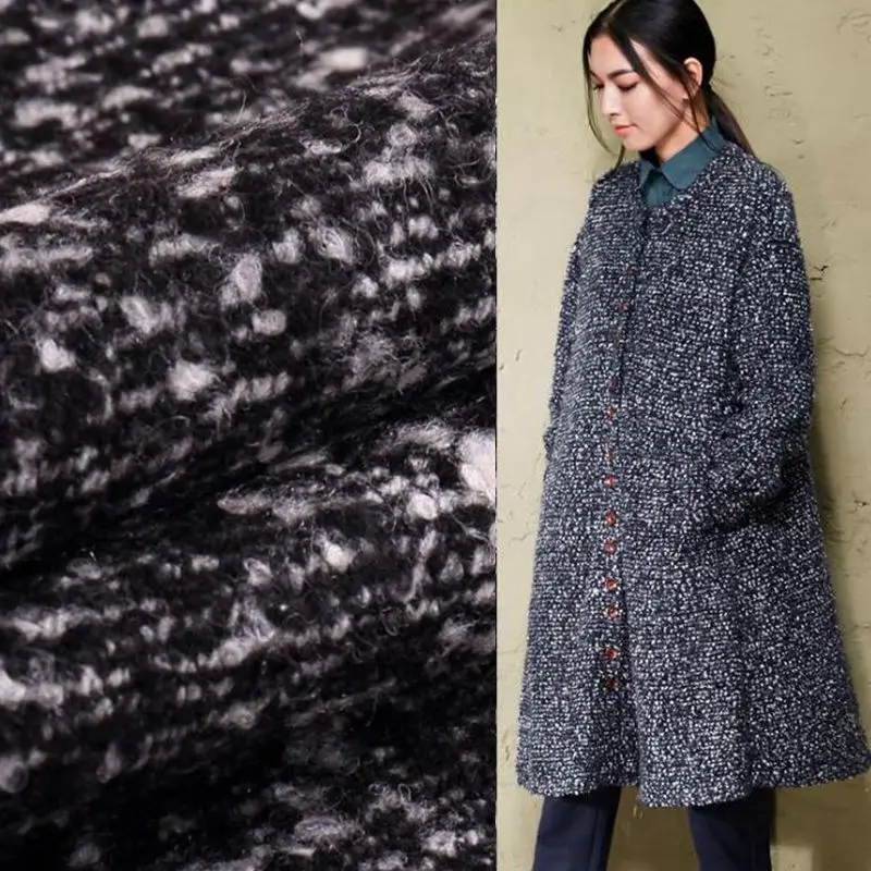 Black and White Spots Fashion Tweed Fabric Yarn Dyed Wool Fabric For Dress Fleece Tecidos Weaving Tissu au Metre Telas DIY Cloth
Black and White Spots Fashion Tweed Fabric Yarn Dyed Wool Fabric For Dress Fleece Tecidos Weaving Tissu au Metre Telas DIY Cloth