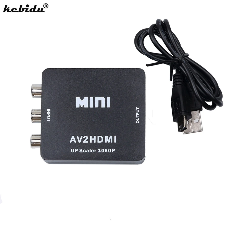 kebidu HD 1080P Video Box Mini RCA AV Male to HDMI Female Signal Converter Adapter CVBS to HDMI AV2HDMI Audio Converter for TV
kebidu HD 1080P Video Box Mini RCA AV Male to HDMI Female Signal Converter Adapter CVBS to HDMI AV2HDMI Audio Converter for TV